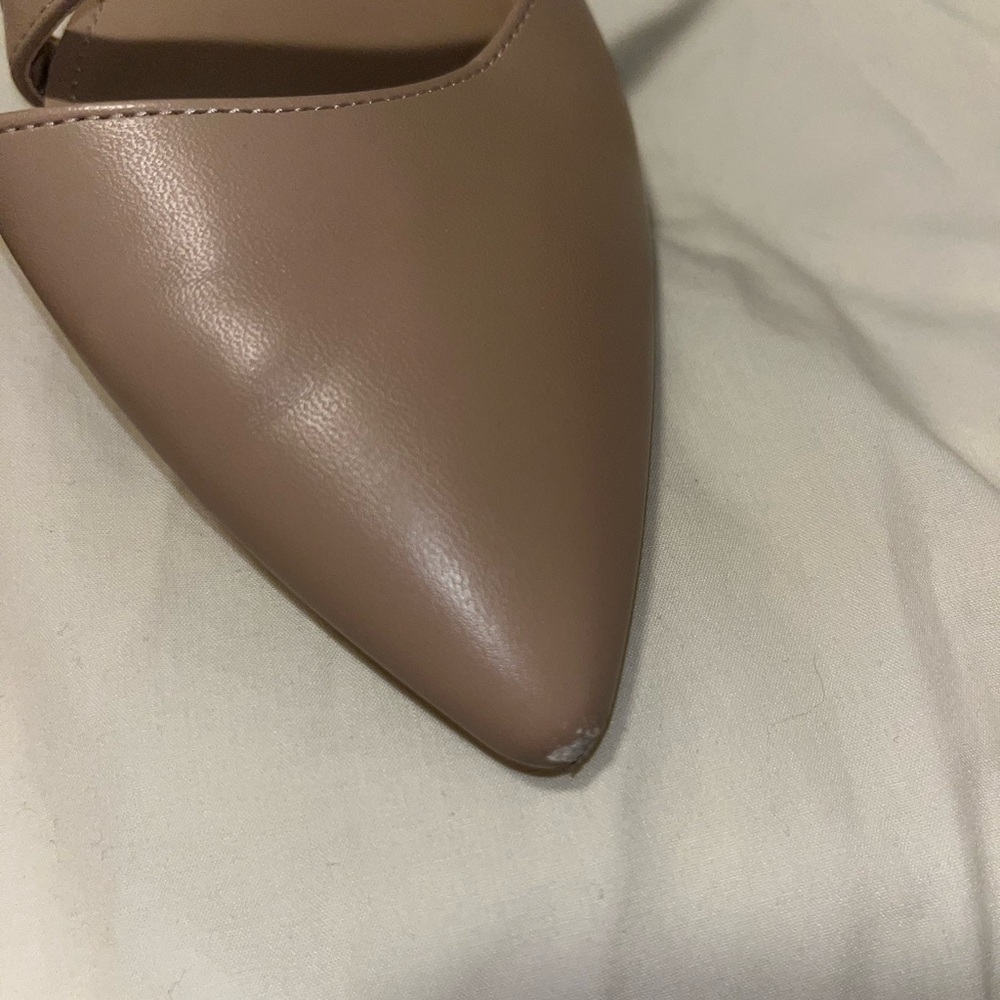NUDE CALVIN KLEIN GILISA HEELS 👡 - Picture 3 of 8